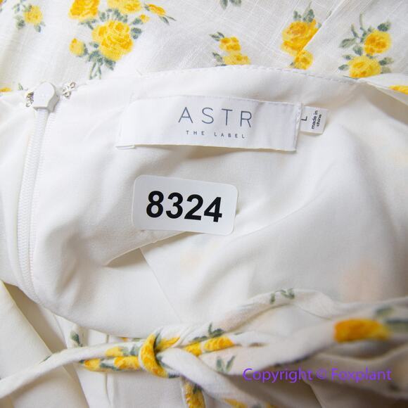 New! Astr the label lovegrove floral pilaf sleeve underwire dress, size L - Picture 15 of 16
